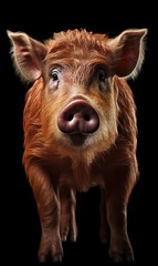 Fototapeta premium Mascot logo Wild boar white background 