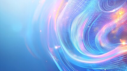 Abstract Blue and Pink Swirling Background