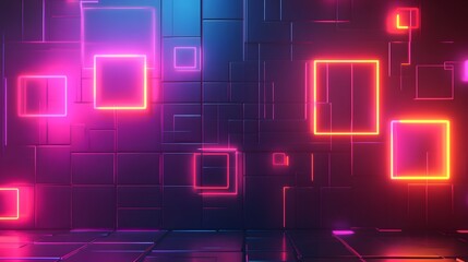 Obraz premium Abstract Neon Glow Background.