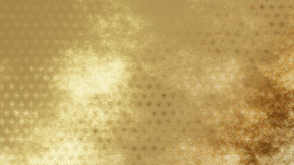 金色の和柄模様・背景