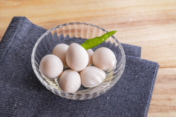 韓国風うずらの卵漬け　