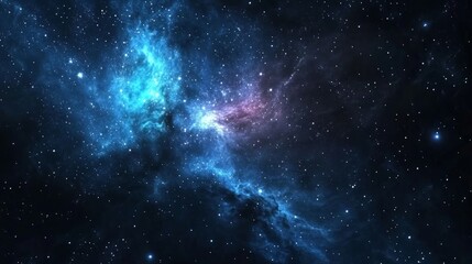 Fototapeta premium Night sky - Universe filled with stars, nebula and galaxy