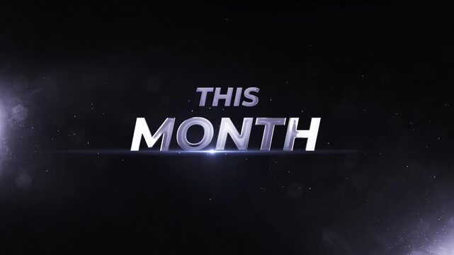 This month cinematic text reveal for cinema trailer