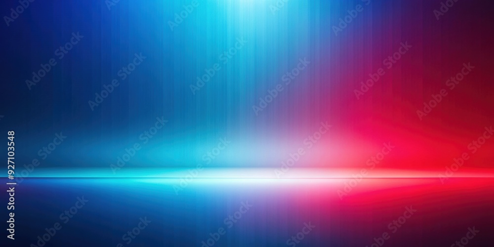 Wall mural chromatic aberration intensifies blue and red gradient in abstract background, chromatic aberration,