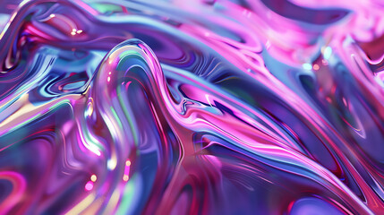Obraz premium abstract image with swirling colors and shiny, translucent bubbles. It looks like a dreamlike, colorful liquid.