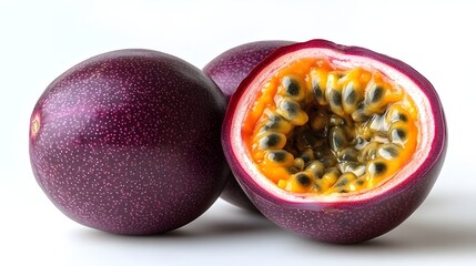 delicious juicy ripe passionfruit photography images