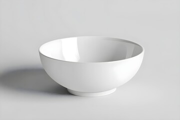 White Blank Bowl Mockup 3D Render