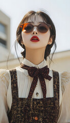 Beautiful woman with gentle style