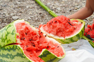 スイカ割り