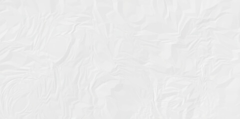 Empty Old paper craft Close up texture of white cardboard crumple on a creased recycle white craft paper texture background. grunge wrinkle old paper.	
