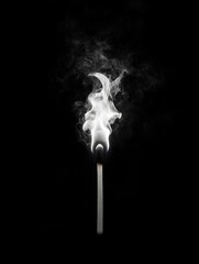 Matchstick with Smoke