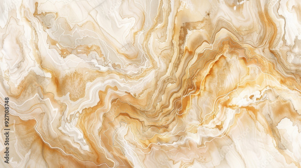 Poster the image shows a close-up view of a polished marble surface. the marble is white with a swirling pa