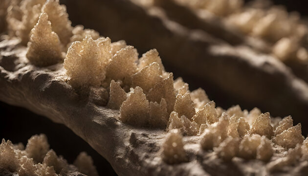 A unique image of fossilized Graptolites 