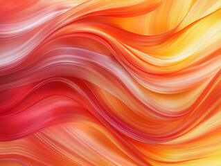An energetic blend of vibrant red, orange, and yellow waves creating a warm and lively abstract pattern, ideal for modern backgrounds or dynamic designs needing a fiery touch.