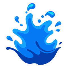 blue water splash