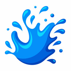 Fototapeta premium blue water splash