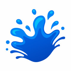 blue water splash