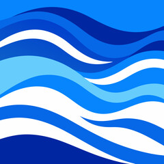 abstract blue wave