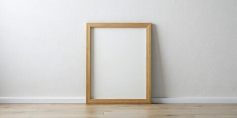 Blank picture frame on a white wall mock-up, mockup, wall art, frame, decoration, empty, interior, design, template