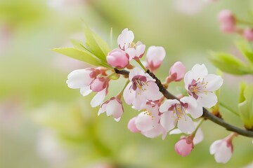 Naklejka premium Full bloom cherry blossoms