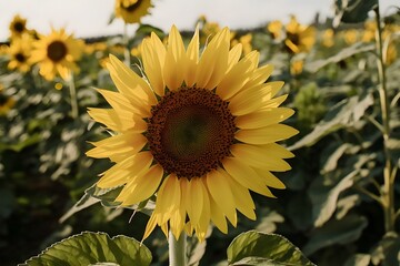 Obraz premium sunflowers watercolor