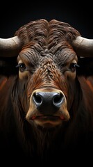 Naklejka premium bison isolated on white 