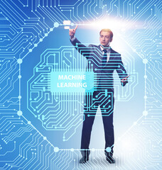 Machine learning concept as modern technology