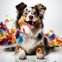 Minimal Sketchy Dog Illustrations with Quirky Offset Colors