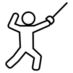 Fencing Sword Icon