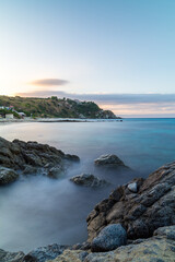 Capo Vaticano - sunset over the sea