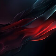 Texture, red abstract smoke curves and black background wave,