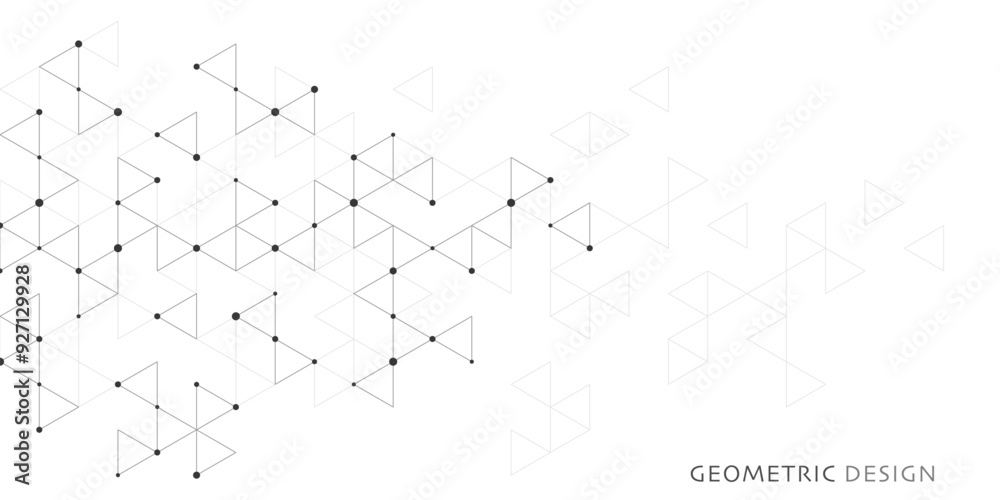 Sticker abstract vector background with a geometric pattern of triangle shapes. graphic design element