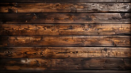 Naklejka premium Old Dark Brown Wooden Planks with Cracked Texture Background