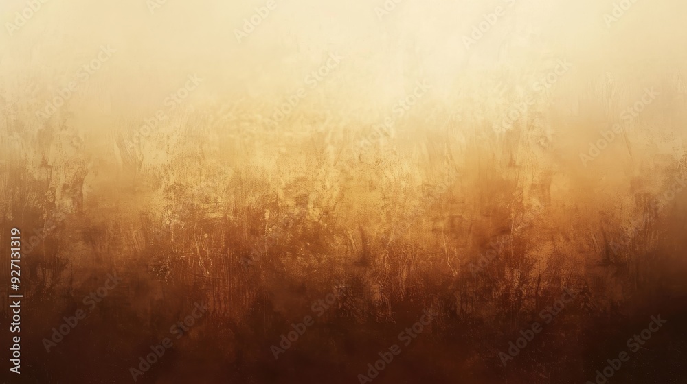 Poster A digital illustration of a textured abstract background, with an ombre gradient effect transitioning from a light yellow to a dark brown color.