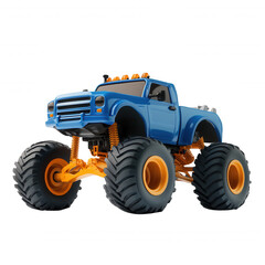 Obraz premium Blue Monster Truck 3D Render