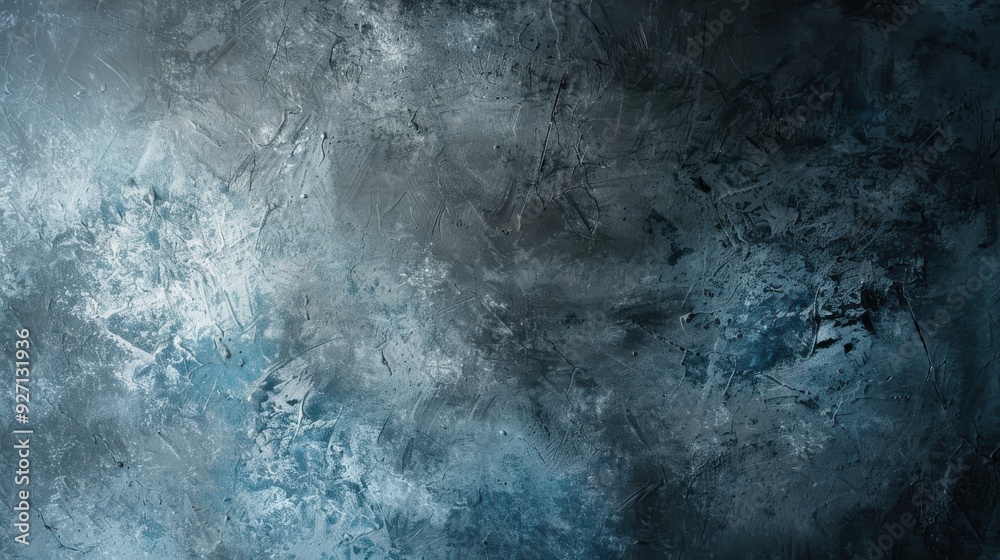 Poster A textured background in shades of blue and grey. The surface has a rough, uneven texture. The background is perfect for adding a touch of depth and interest to designs.
