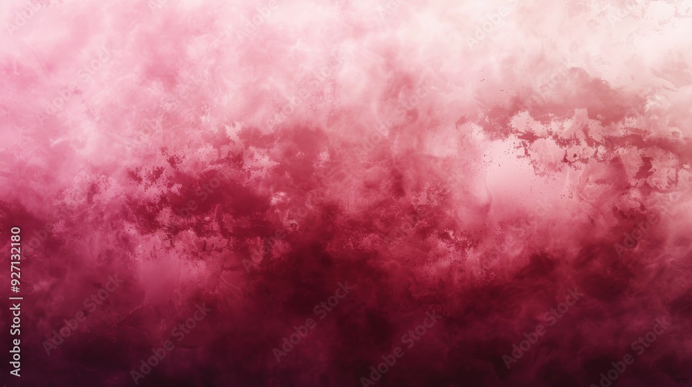 Poster a digital watercolor painting with soft, pink and red colors. the colors blend together, creating a 