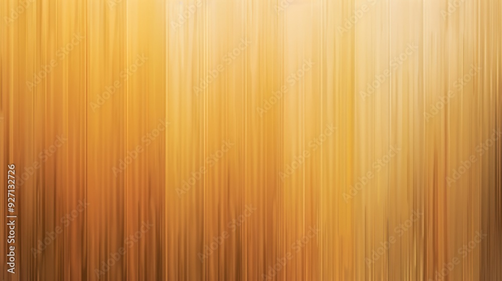Fototapete A digitally rendered abstract background features vertical lines of various shades of gold, creating a subtle, warm, and calming atmosphere. The lines blur and merge, creating a sense of movement and 
