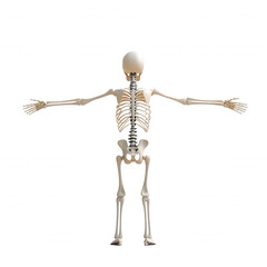 Human Skeleton Anatomy Model 3D Render
