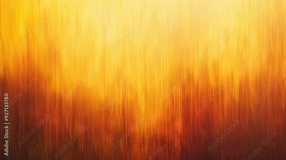 Poster a digital image featuring a blurred background of vertical orange and yellow stripes. the image rese