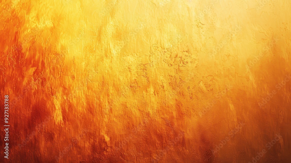 Poster A textured background with a gradient of orange and yellow hues. The texture is reminiscent of a weathered surface or a natural phenomenon like fire or water. The colors create a warm and inviting fee