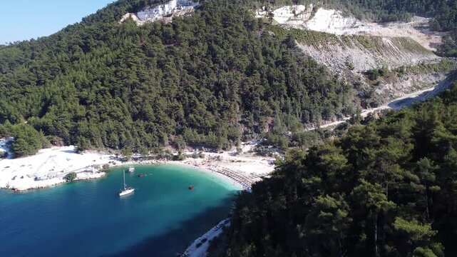 Thasos island, Marble beach, Paradise beach, Thasos, Greece