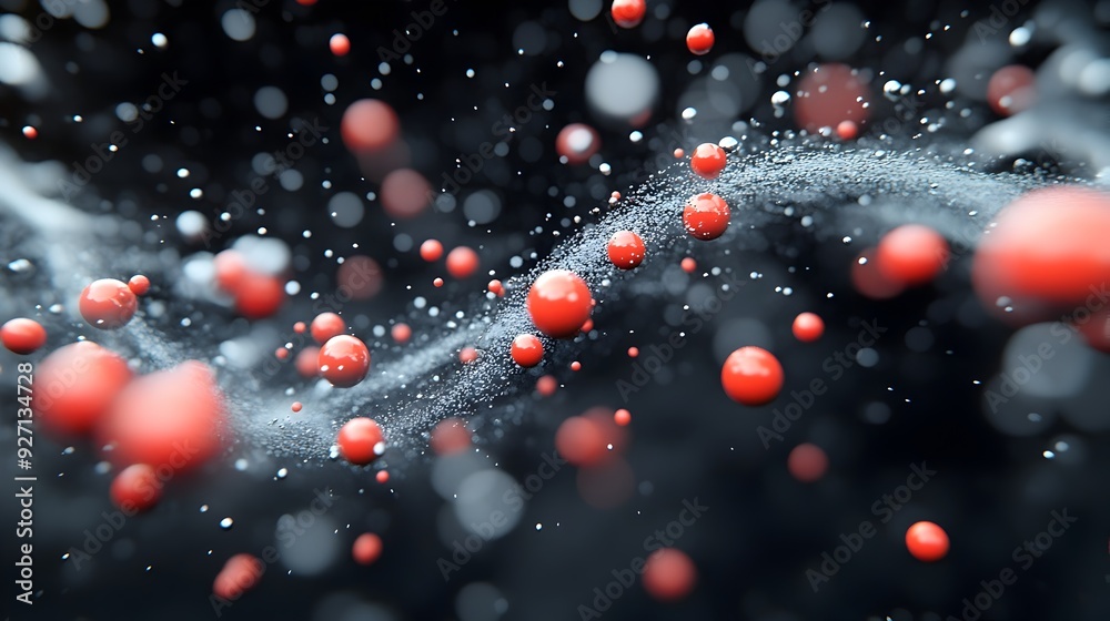 Poster futuristic simulation visualizing the precursor s effect on reaction speed