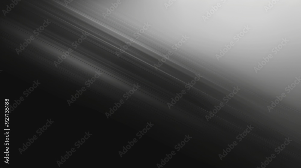 Poster A blurry, abstract image with diagonal lines fading from dark black to light gray, creating a sense of depth and motion.