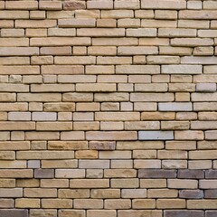 Fototapeta premium Beige Ziegelstein Textur Vollflächig