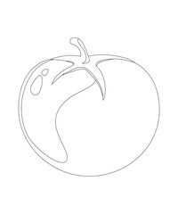Tomato coloring page for kids