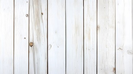 Fototapeta premium White Wooden Plank Background: Simple and elegant, this photo showcases the natural beauty of whitewashed wood planks. Ideal for rustic, farmhouse, or minimalist designs. 