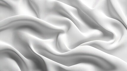 White fabric with soft folds. Perfect for adding a clean, elegant touch to your designs.