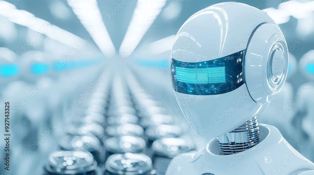Poster robotic manufacturing quality control, examining precision and efficiency in automated production pr