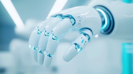 Futuristic Robotic Arms for Automated Healthcare, advanced robotic systems designed to enhance medical procedures, improve surgical precision, promote efficiency in patient care.